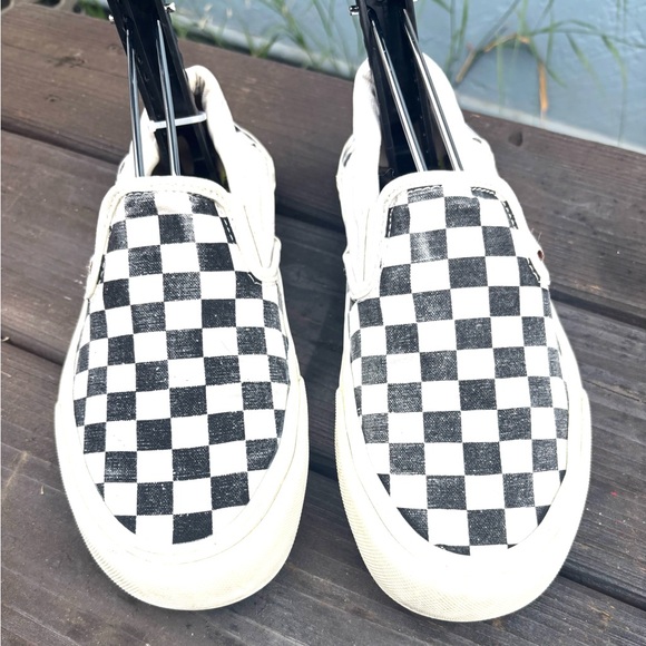 Vans Black and White Checkered Sneakers - Picture 1 of 7